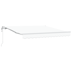 Tenda Retrattile Automatica vidaXL Bianca 350x250 cm