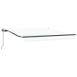 vidaXL Tenda retrattile manuale bianca 350x250 cm
