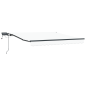 vidaXL Tenda Retrattile Manuale con LED Bianca 350x250 cm vidaXL Tenda Retrattile Manuale con LED Bianca 350x250 cm