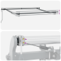 vidaXL Tenda Retrattile Automatica Bianca 350x250 cm