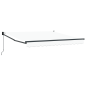vidaXL Tenda Retrattile Manuale Bianca 350x250 cm vidaXL Tenda Retrattile Manuale Bianca 350x250 cm