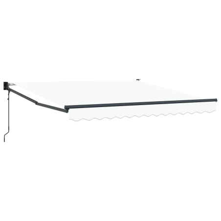 Tenda retrattile automatica vidaXL Bianca 350x250 cm