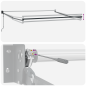 Tenda retrattile automatica vidaXL Bianca 350x250 cm Tenda retrattile automatica vidaXL Bianca 350x250 cm