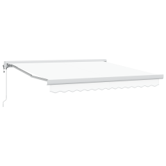 Tenda Retrattile Automatica Bianca 350x250 cm di vidaXL