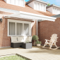 vidaXL Tenda Retrattile Manuale Bianca 350x250 cm vidaXL Tenda Retrattile Manuale Bianca 350x250 cm