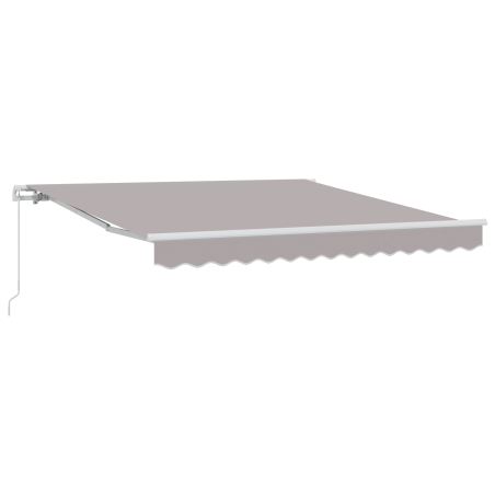 Tenda Retrattile Manuale vidaXL Grigio Chiaro 350x250 cm