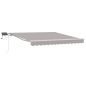 vidaXL Tenda retrattile manuale con luce LED grigio chiaro 350x250 cm vidaXL Tenda retrattile manuale con luce LED grigio chiaro 350x250 cm