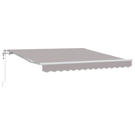 Tenda Retrattile Automatica vidaXL Grigio Chiaro 350x250 cm