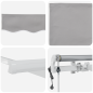 Tenda Retrattile Automatica vidaXL Grigio Chiaro 350x250 cm Tenda Retrattile Automatica vidaXL Grigio Chiaro 350x250 cm