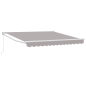 Tenda Retrattile Manuale vidaXL Grigio 350x250 cm Tenda Retrattile Manuale vidaXL Grigio 350x250 cm