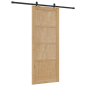 Porta scorrevole vidaXL con kit hardware 86x211 cm in legno massello di pino Porta scorrevole vidaXL con kit hardware 86x211 cm in legno massello di pino