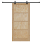 Porta Scorrevole vidaXL con Set di Ferramenta 93x202 cm Legno Solido di Pino Porta Scorrevole vidaXL con Set di Ferramenta 93x202 cm Legno Solido di Pino