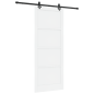 Porta scorrevole vidaXL con set di ferramenta Bianca 93x232 cm Legno massello di pino Porta scorrevole vidaXL con set di ferramenta Bianca 93x232 cm Legno massello di pino
