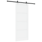 Porta scorrevole vidaXL con set di ferramenta Bianca 93x232 cm Legno massello di pino Porta scorrevole vidaXL con set di ferramenta Bianca 93x232 cm Legno massello di pino