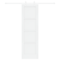 Porta Scorrevole vidaXL con Set di Accessori Bianca 61x198.5 cm Legno Massello Pino Porta Scorrevole vidaXL con Set di Accessori Bianca 61x198.5 cm Legno Massello Pino