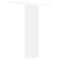 Porta Scorrevole vidaXL con Set di Accessori Bianca 61x198.5 cm Legno Massello Pino Porta Scorrevole vidaXL con Set di Accessori Bianca 61x198.5 cm Legno Massello Pino