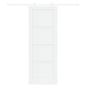 Porta scorrevole vidaXL con set di accessori bianco 73.5x198.5 cm legno massello di pino Porta scorrevole vidaXL con set di accessori bianco 73.5x198.5 cm legno massello di pino