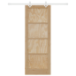 Porta Scorrevole vidaXL con Set di Accessori 78x211 cm Legno Massello Pino