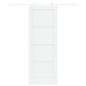 Porta Scorrevole vidaXL con Set di Ferramenta Bianca 78x211 cm Legno Massello di Pino Porta Scorrevole vidaXL con Set di Ferramenta Bianca 78x211 cm Legno Massello di Pino