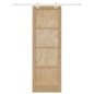 porta scorrevole vidaXL con set di ferramenta 78x232 cm legno massello di pino porta scorrevole vidaXL con set di ferramenta 78x232 cm legno massello di pino
