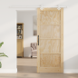 Porta scorrevole vidaXL con kit di hardware 83x202 cm Legno Massello di Pino Porta scorrevole vidaXL con kit di hardware 83x202 cm Legno Massello di Pino