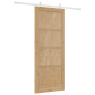Porta scorrevole vidaXL con kit di hardware 83x202 cm Legno Massello di Pino Porta scorrevole vidaXL con kit di hardware 83x202 cm Legno Massello di Pino