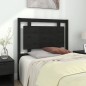 Testiera per Letto Nera 95,5x4x100 cm Legno Massello di Pino Testiera per Letto Nera 95,5x4x100 cm Legno Massello di Pino