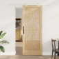 Porta scorrevole vidaXL con set di ferramenta 83x211 cm Legno massello di pino Porta scorrevole vidaXL con set di ferramenta 83x211 cm Legno massello di pino