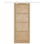 Porta scorrevole vidaXL con set di ferramenta 83x211 cm Legno massello di pino Porta scorrevole vidaXL con set di ferramenta 83x211 cm Legno massello di pino