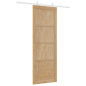 Porta scorrevole vidaXL con set hardware 83x232 cm legno massello di pino Porta scorrevole vidaXL con set hardware 83x232 cm legno massello di pino