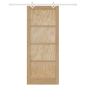 Porta Scorrevole vidaXL con Set di Accessori 86x211 cm Legno Massello di Pino Porta Scorrevole vidaXL con Set di Accessori 86x211 cm Legno Massello di Pino