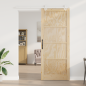 Porta scorrevole vidaXL con set di accessori 93x232 cm in legno di pino massello Porta scorrevole vidaXL con set di accessori 93x232 cm in legno di pino massello