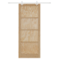 Porta scorrevole vidaXL con set di accessori 93x232 cm in legno di pino massello Porta scorrevole vidaXL con set di accessori 93x232 cm in legno di pino massello
