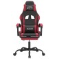 Sedia Gaming Girevole Poggiapiedi Nero e Rosso Vino Similpelle Sedia Gaming Girevole Poggiapiedi Nero e Rosso Vino Similpelle