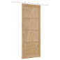 Porta scorrevole vidaXL con set di accessori 93x232 cm in legno di pino massello Porta scorrevole vidaXL con set di accessori 93x232 cm in legno di pino massello