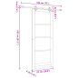 Porta scorrevole vidaXL con set di accessori 93x232 cm in legno di pino massello Porta scorrevole vidaXL con set di accessori 93x232 cm in legno di pino massello