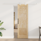 porta scorrevole vidaXL con set di hardware 61x198.5 cm in legno massello di pino porta scorrevole vidaXL con set di hardware 61x198.5 cm in legno massello di pino