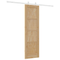 porta scorrevole vidaXL con set di hardware 61x198.5 cm in legno massello di pino porta scorrevole vidaXL con set di hardware 61x198.5 cm in legno massello di pino