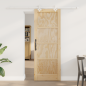 Porta Scorrevole vidaXL con Kit di Fissaggio 73.5x198.5 cm in Legno di Pino Massello Porta Scorrevole vidaXL con Kit di Fissaggio 73.5x198.5 cm in Legno di Pino Massello