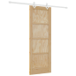 Porta Scorrevole vidaXL con Kit di Fissaggio 73.5x198.5 cm in Legno di Pino Massello Porta Scorrevole vidaXL con Kit di Fissaggio 73.5x198.5 cm in Legno di Pino Massello