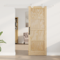 Porta Scorrevole vidaXL con Kit di Fissaggio 73.5x198.5 cm in Legno di Pino Massello Porta Scorrevole vidaXL con Kit di Fissaggio 73.5x198.5 cm in Legno di Pino Massello