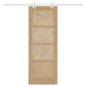 Porta Scorrevole vidaXL con Kit di Fissaggio 73.5x198.5 cm in Legno di Pino Massello Porta Scorrevole vidaXL con Kit di Fissaggio 73.5x198.5 cm in Legno di Pino Massello