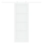 Porta Scorrevole vidaXL con Set Accessori Bianca 73.5x198.5 cm Legno Massello Pino Porta Scorrevole vidaXL con Set Accessori Bianca 73.5x198.5 cm Legno Massello Pino