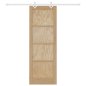 Porta Scorrevole vidaXL con Set di Hardware 73.5x211 cm Legno Massello di Pino Porta Scorrevole vidaXL con Set di Hardware 73.5x211 cm Legno Massello di Pino