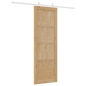 Porta Scorrevole vidaXL con Set di Hardware 73.5x211 cm Legno Massello di Pino Porta Scorrevole vidaXL con Set di Hardware 73.5x211 cm Legno Massello di Pino