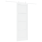 porta scorrevole vidaXL con set di hardware Bianco 73.5x211 cm in legno massello di pino porta scorrevole vidaXL con set di hardware Bianco 73.5x211 cm in legno massello di pino