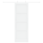 porta scorrevole vidaXL con set di hardware Bianco 73.5x211 cm in legno massello di pino porta scorrevole vidaXL con set di hardware Bianco 73.5x211 cm in legno massello di pino