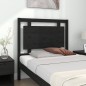 Testiera per Letto Nera 95,5x4x100 cm Legno Massello di Pino Testiera per Letto Nera 95,5x4x100 cm Legno Massello di Pino