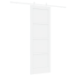 porta scorrevole vidaXL con set di hardware Bianco 73.5x211 cm in legno massello di pino porta scorrevole vidaXL con set di hardware Bianco 73.5x211 cm in legno massello di pino