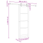porta scorrevole vidaXL con set di hardware Bianco 73.5x211 cm in legno massello di pino porta scorrevole vidaXL con set di hardware Bianco 73.5x211 cm in legno massello di pino